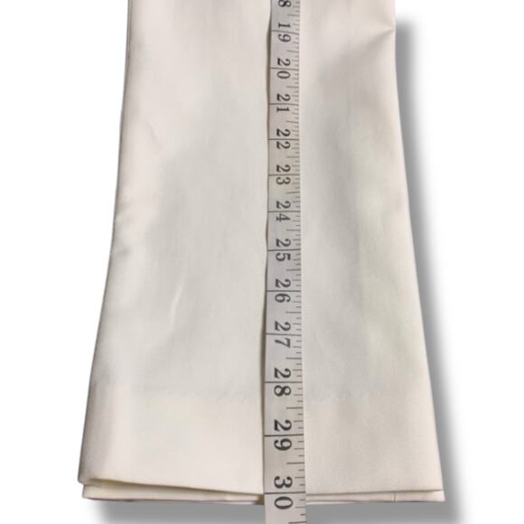 WHBM Trouser NWT Women's Size 2 Elle Slim Trouser Ecru Elle Comfort Stretch - Picture 10 of 10
